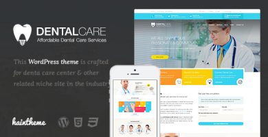 قالب Dentalcare - قالب وردپرس پزشکی و سلامتی