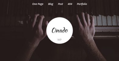 قالب Onado - قالب وردپرس تک صفحه ای