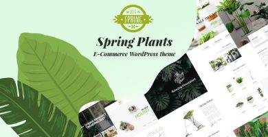 قالب Spring Plants - قالب وردپرس باغبانی و گیاهان دارویی
