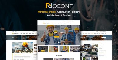 قالب Nocont - قالب وردپرس ساخت و ساز ساختمان