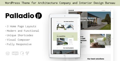 قالب Palladio - پوسته وردپرس دکوراسیون داخلی و معماری