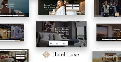 قالب Hotel Luxe - قالب وردپرس هتل