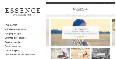قالب Essence - قالب وبلاگ وردپرس