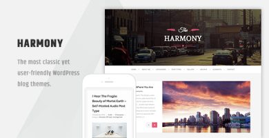 قالب Harmony - قالب وردپرس وبلاگی
