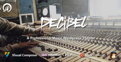 قالب Decibel - قالب سایت موسیقی