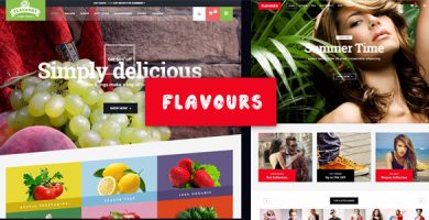 قالب Flavours Fruit Store - قالب سایت فروش محصولات اورگانیک
