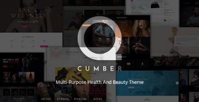 قالب qCumber - قالب وردپرس سلامتی و زیبایی