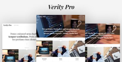 قالب Verity Pro - قالب وردپرس نمونه کار و وبلاگ