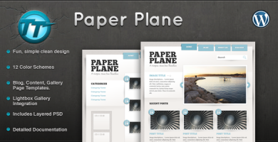 قالب Paper Plane - قالب وردپرس