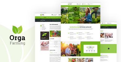 قالب Orga Farm - قالب وردپرس سایت فروشگاه اورگانیک
