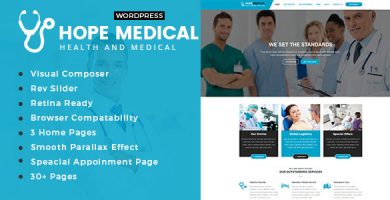 قالب Hope Medical - قالب سلامتی و پزشکی وردپرس