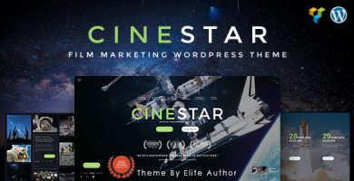 قالب CINESTAR - قالب وردپرس فروش فیلم