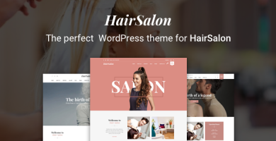 قالب Hair Salon WordPress Theme - قالب وردپرس سالن زیبایی