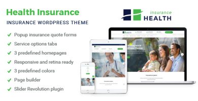 قالب Health Insurance - قالب سایت شرکت بیمه