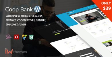 قالب CoopBank - قالب وردپرس سایت مالی و اعتباری