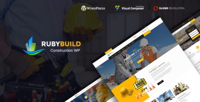 قالب RubyBuild - قالب وردپرس ساخت و ساز ساختمان