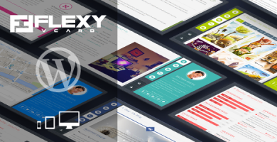 قالب FlexyVcard - قاب وردپرس کارت ویزیت مجازی