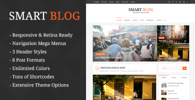 قالب Smart Blog - قالب وردپرس وبلاگ شخصی