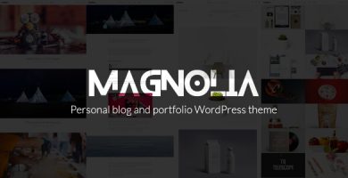قالب Magnolia - قالب وردپرس نمونه کار و بلاگ
