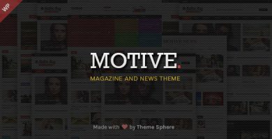 قالب Motive Magazine - قالب وردپرس سایت خبری