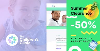 قالب The Children’s Clinic - قالب وردپرس