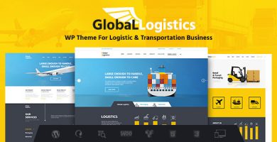 قالب Global Logistics - قالب وردپرس حمل و نقل و انبارداری