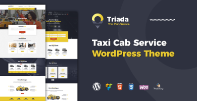 قالب Triada - قالب وردپرس شرکت خدمات تاکسی
