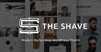 قالب The Shave | BarberShop - قالب وردپرس ساده