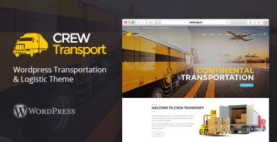 قالب Crewtransport - قالب حمل و نقل و لجستیک وردپرس
