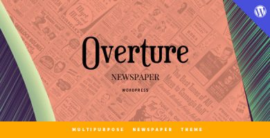 قالب Overture - قالب وردپرس برای سایت مجله خبری