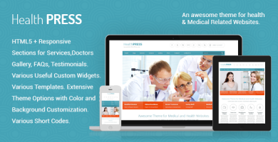 قالب HealthPress - قالب سلامتی و پزشکی وردپرس