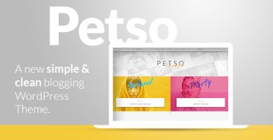 قالب Petso - قالب بلاگ وردپرس