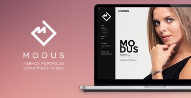 قالب Modus - قالب وردپرس نمونه کار