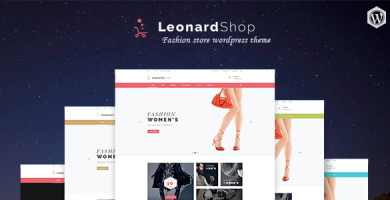قالب Leonard Shop - قالب وردپرس فروشگاهی