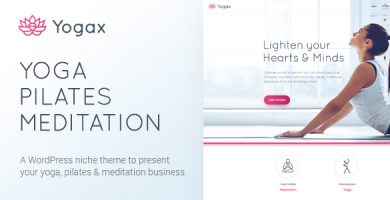 قالب Yoga X - قالب وردپرس یوگا، پیلاتس و مدیتیشن