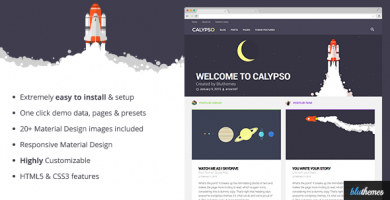 قالب Calypso - قالب وردپرس متریال دیزاین