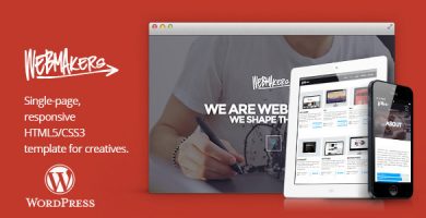 قالب Webmakers - قالب وردپرس تک صفحه ای