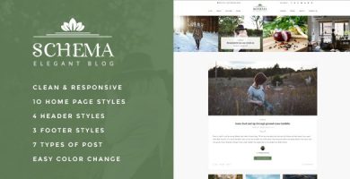 قالب Schema - قالب بلاگی وردپرس زیبا