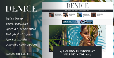 قالب Denice - قالب وبلاگ وردپرس