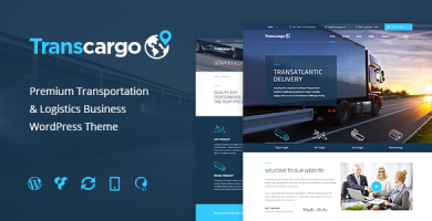 قالب Transcargo - قالب وردپرس شرکت حمل و نقل و لجستیک