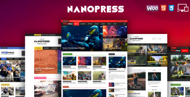 قالب Nanopress - قالب وردپرس مجله ای