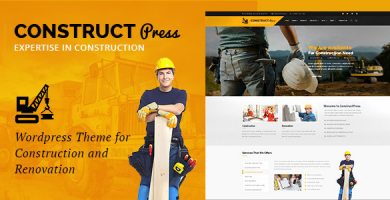 قالب Construct Press - قالب وردپرس ساخت و ساز و نوسازی