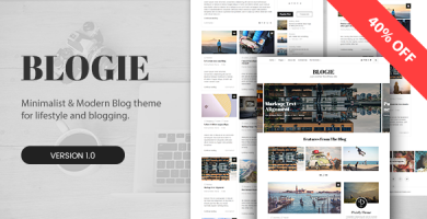 قالب Blogie - قالب وردپرس بلاگی