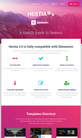 پیش نمایش موبایل قالب وردپرس Hestia Elementor