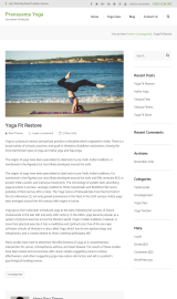 پیش نمایش موبایل قالب وردپرس Pranayama Yoga
