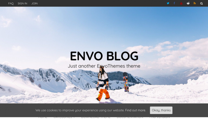 پیش نمایش دسکتاپ قالب وردپرس Envo Blog