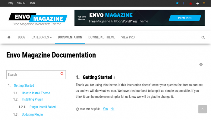 پیش نمایش دسکتاپ قالب وردپرس Envo Magazine
